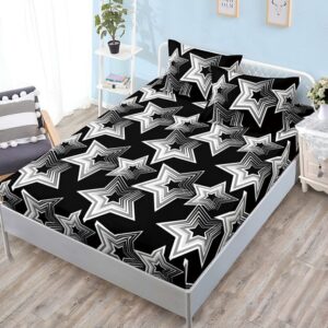 Долен чаршаф с ластик и две калъфки (за матрак от 160x200 до 180x200), 3 части