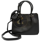 Класическа дамска чанта AMORE Francesca - Black - Изображение 3
