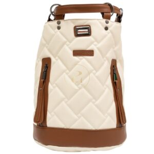 Спортно елегантна дамска раница AMORE Livia - Cream