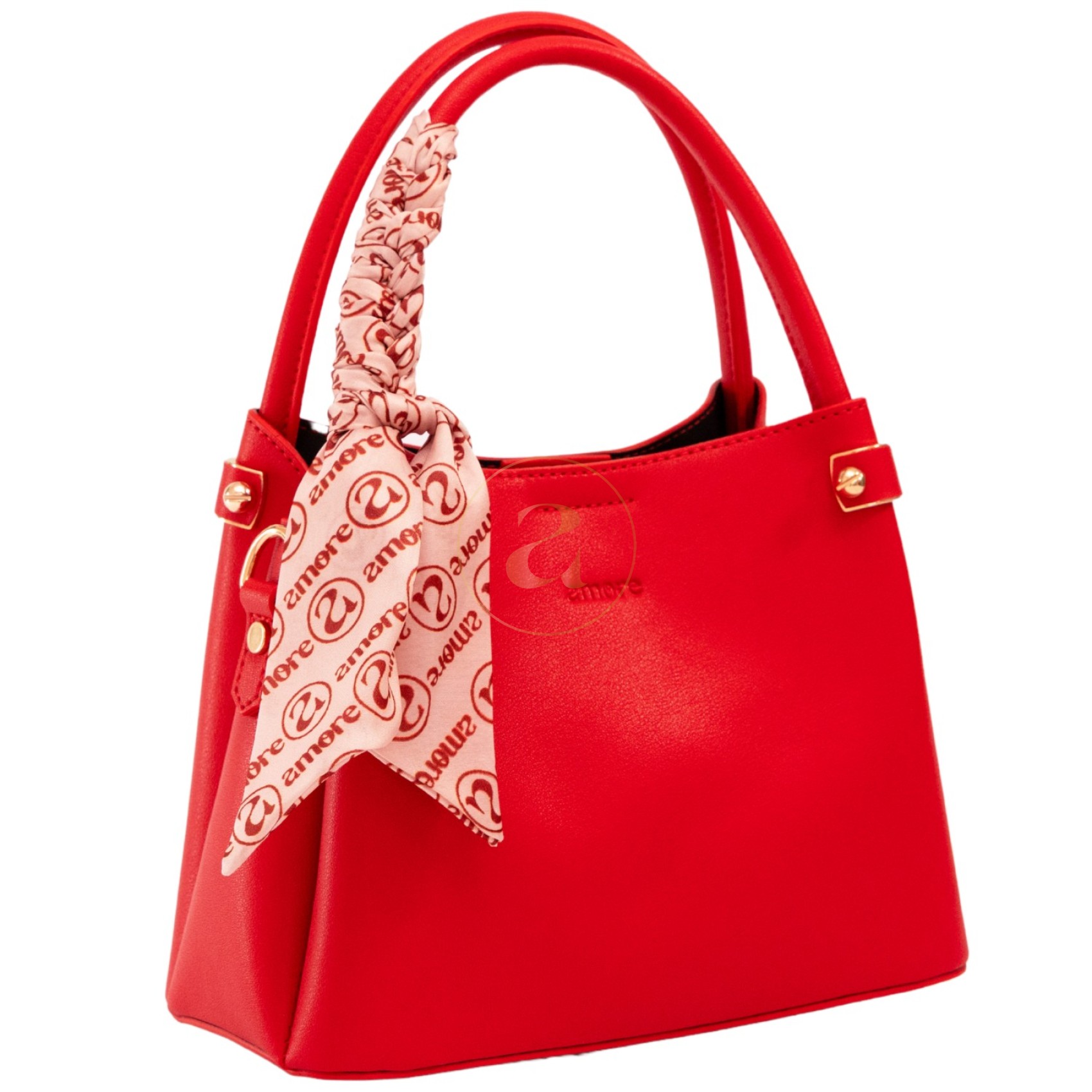Ежедневна дамска чанта AMORE Fiorella - Red - Изображение 3