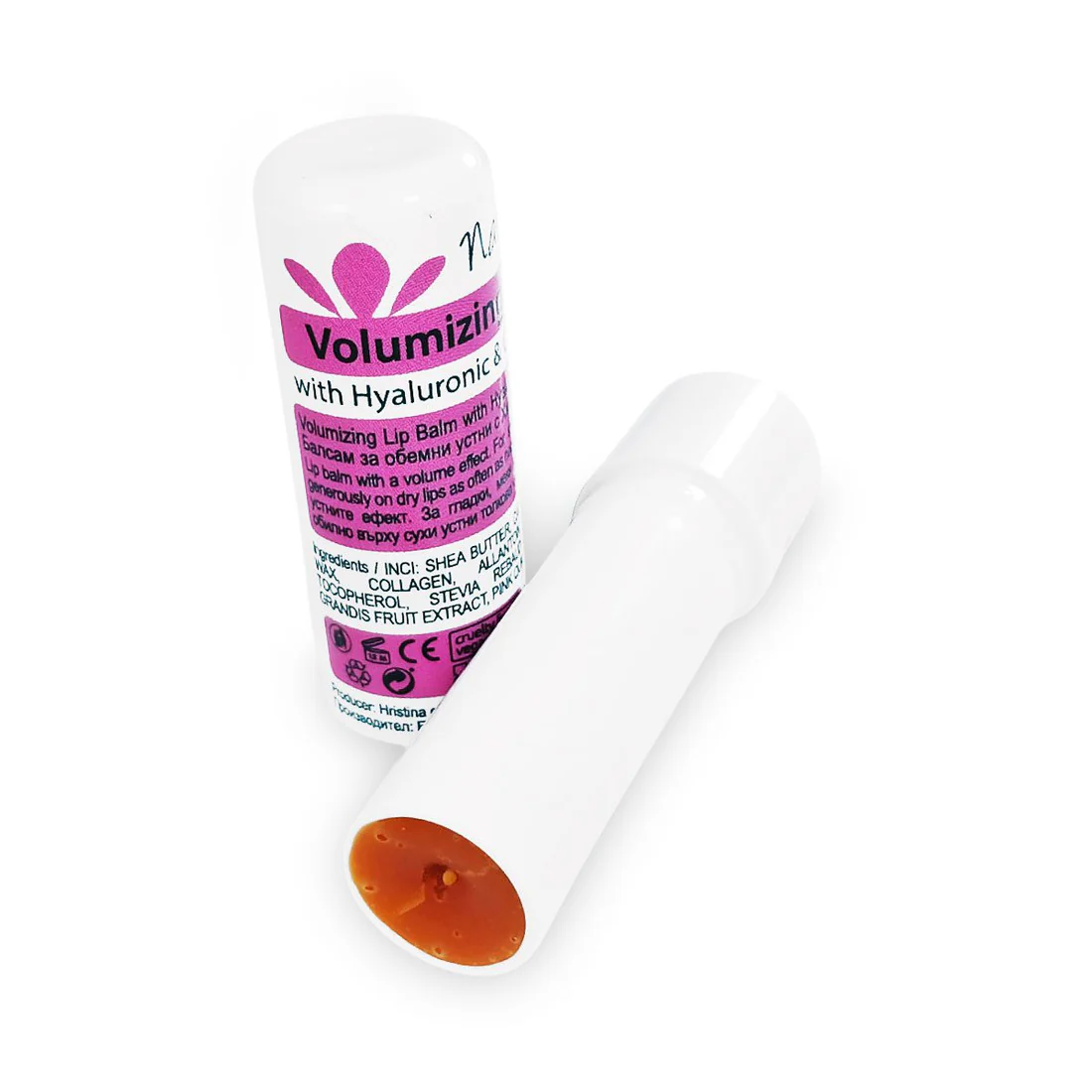 Балсам за обемни устни с хиалурон и колаген, 10 ml