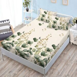 Долен чаршаф с ластик и две калъфки (за матрак от 160x200 до 180x200), 3 части